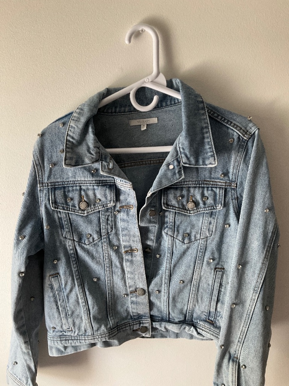 Veveret Rhinestone Denim Jacket